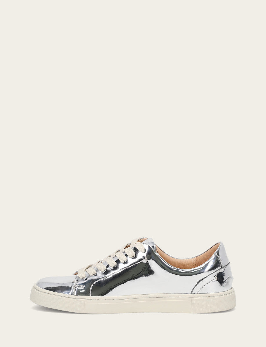 Women's Silver Ivy Low Lace Slip On Sneakers Frye us