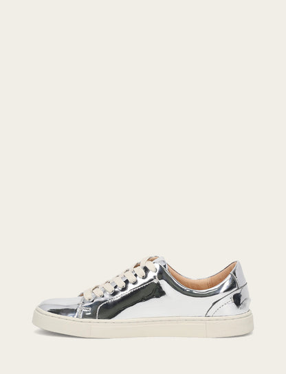 Women's Silver Ivy Low Lace Slip On Sneakers Frye us