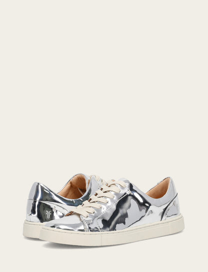 Women's Silver Ivy Low Lace Slip On Sneakers Frye us