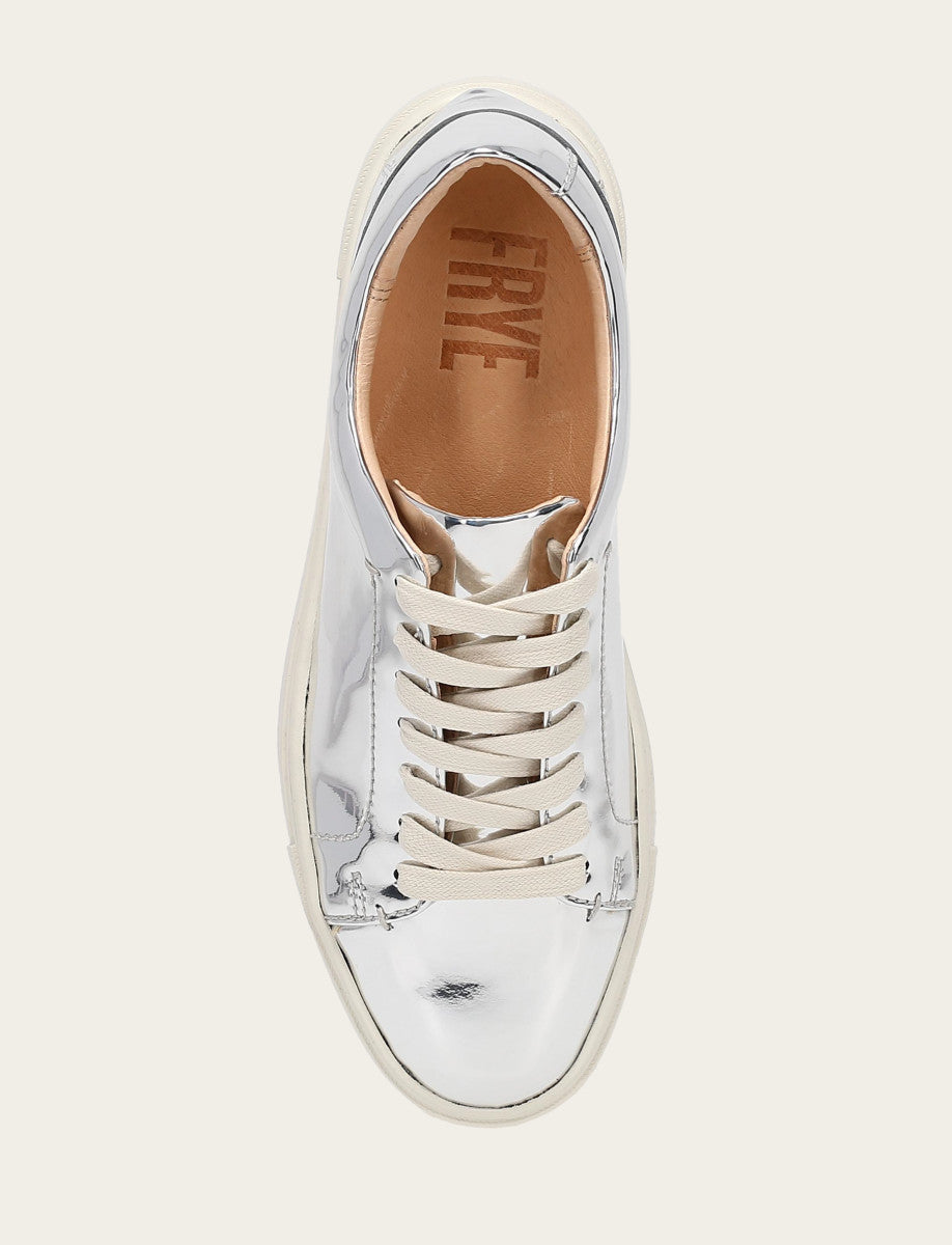 Women's Silver Ivy Low Lace Slip On Sneakers Frye us