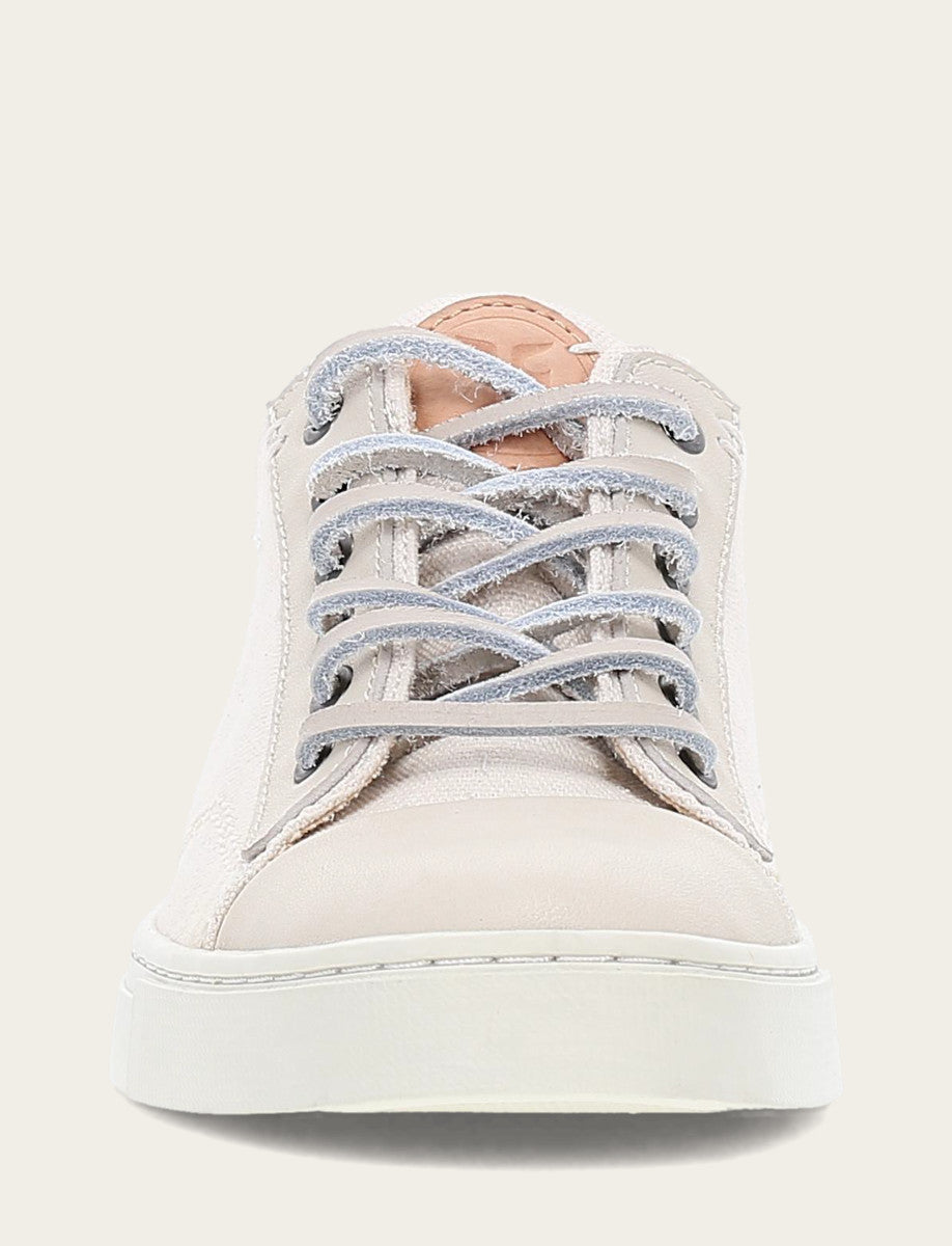 Women's Ivory Ivy Canvas Low Lace Sneakers Frye