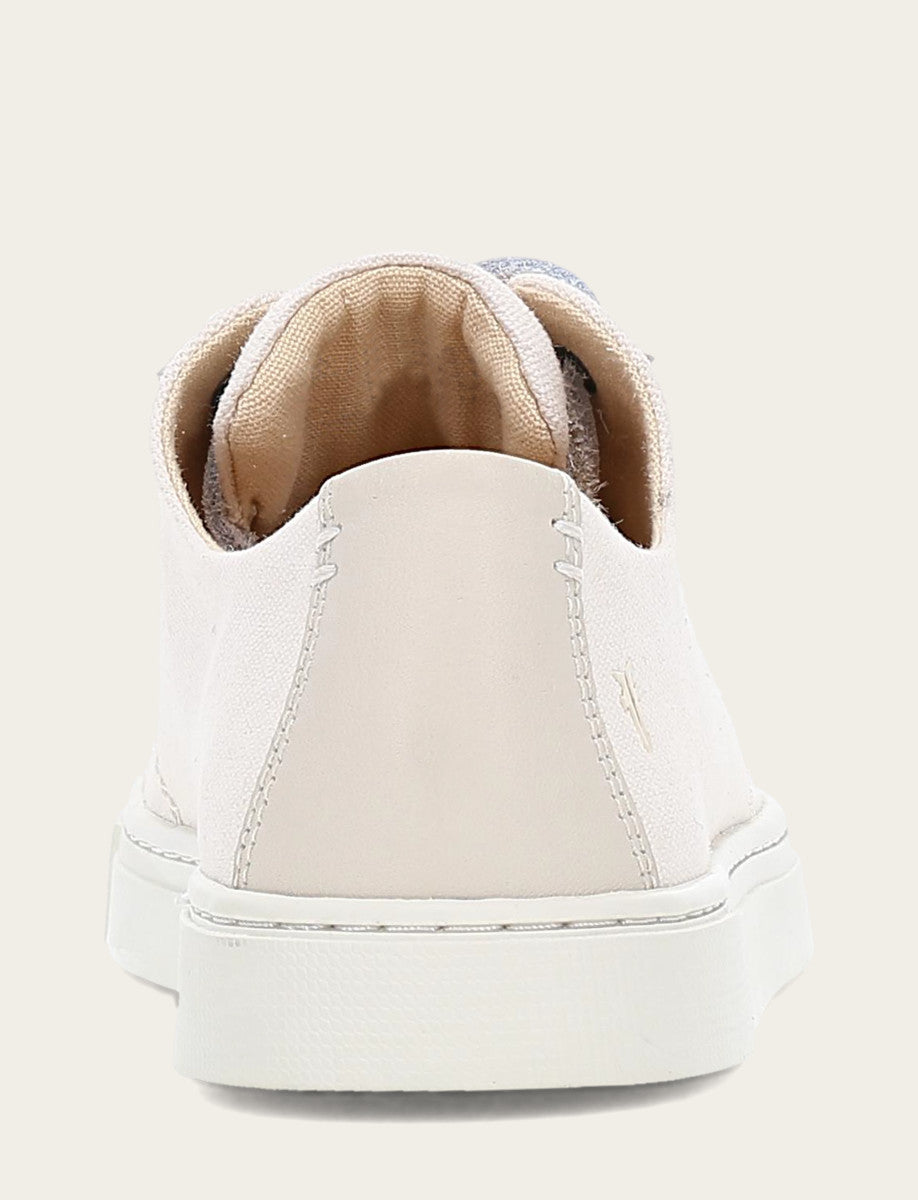 Women's Ivory Ivy Canvas Low Lace Sneakers Frye