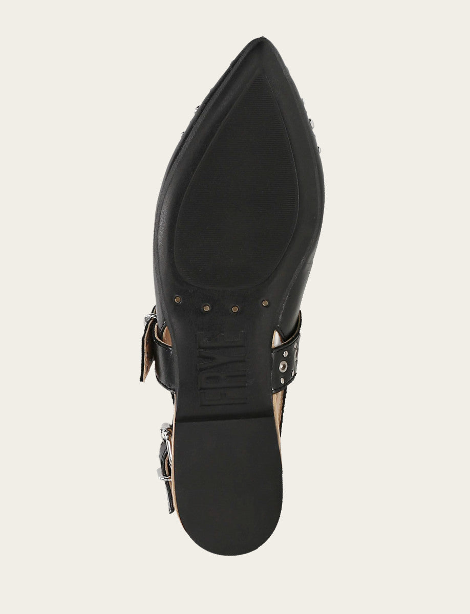 Women's Black Heather Slingback Studded Shoe Frye us