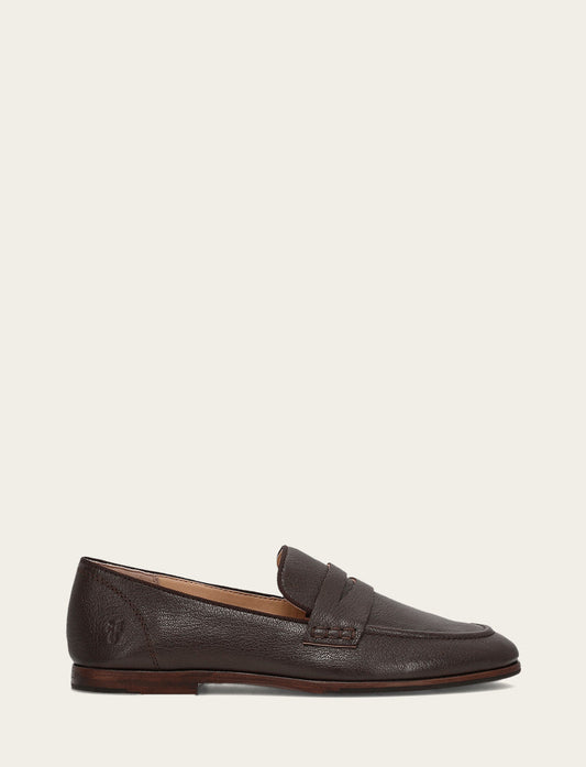 Women's Dark Brown Faith Loafer Frye On sale
