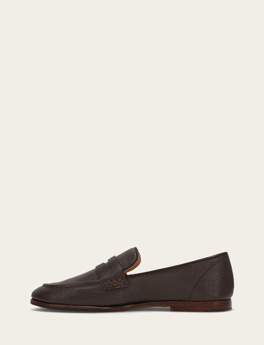 Women's Dark Brown Faith Loafer Frye On sale