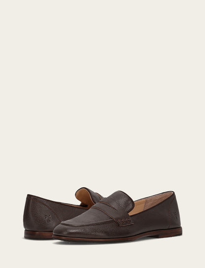 Women's Dark Brown Faith Loafer Frye On sale