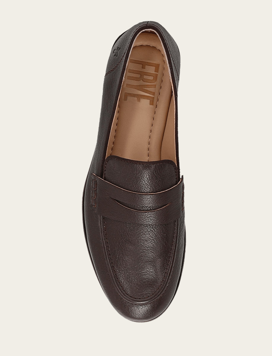 Women's Dark Brown Faith Loafer Frye On sale