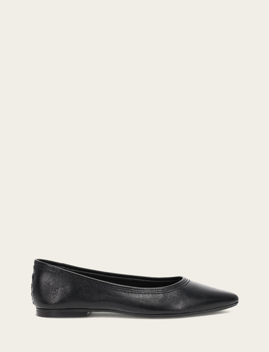 Women's Black Heather Ballet Flats Frye USA