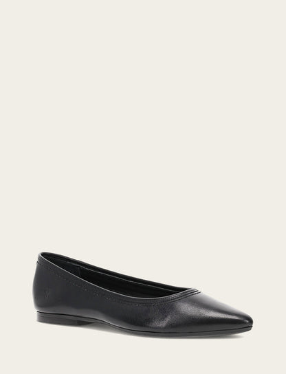 Women's Black Heather Ballet Flats Frye USA