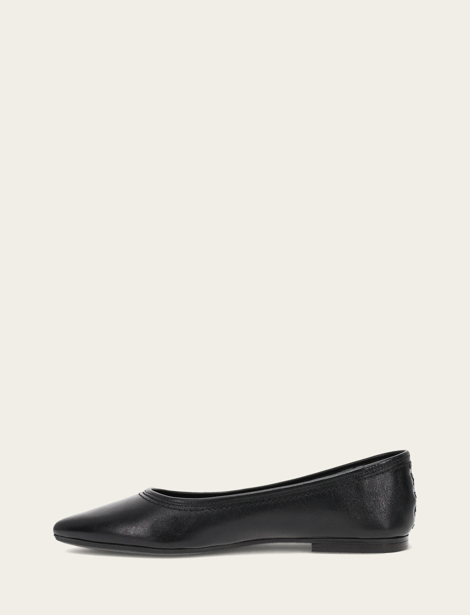 Women's Black Heather Ballet Flats Frye USA