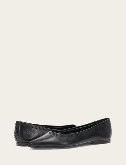 Women's Black Heather Ballet Flats Frye USA