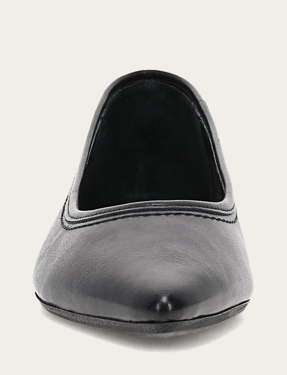 Women's Black Heather Ballet Flats Frye USA