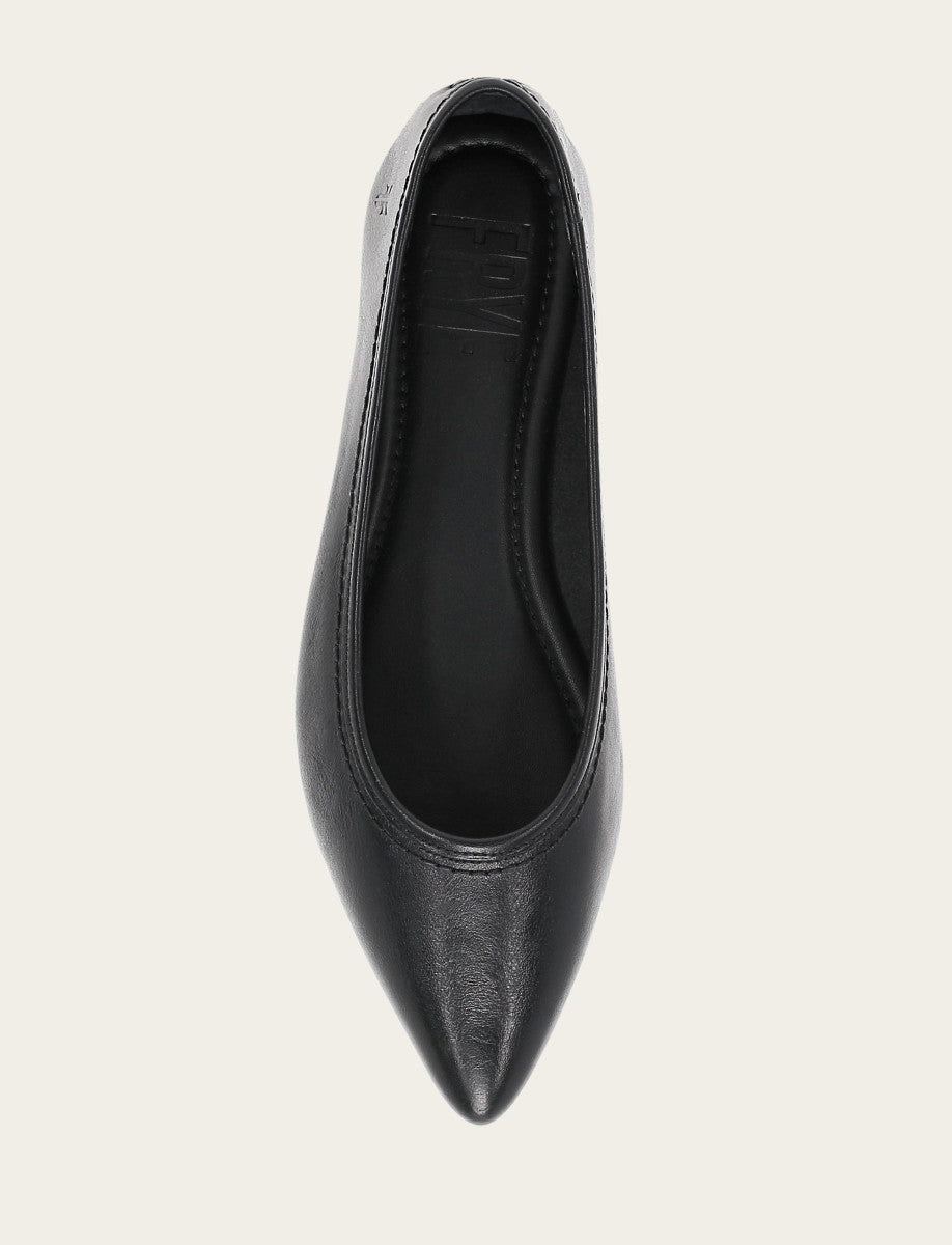 Women's Black Heather Ballet Flats Frye USA