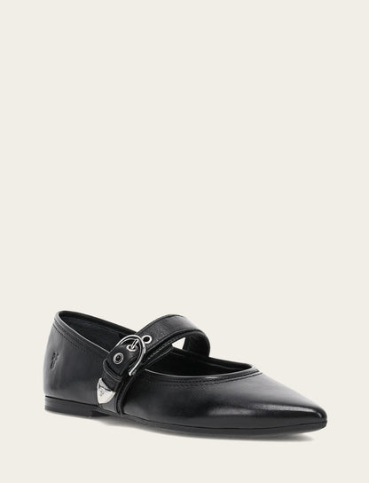 Women's Black Heather Buckle Mary Jane Flats Frye Near me