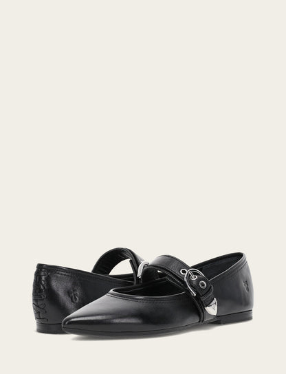 Women's Black Heather Buckle Mary Jane Flats Frye Near me