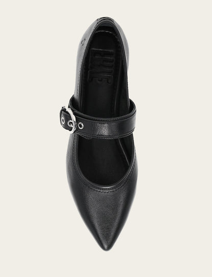 Women's Black Heather Buckle Mary Jane Flats Frye Near me