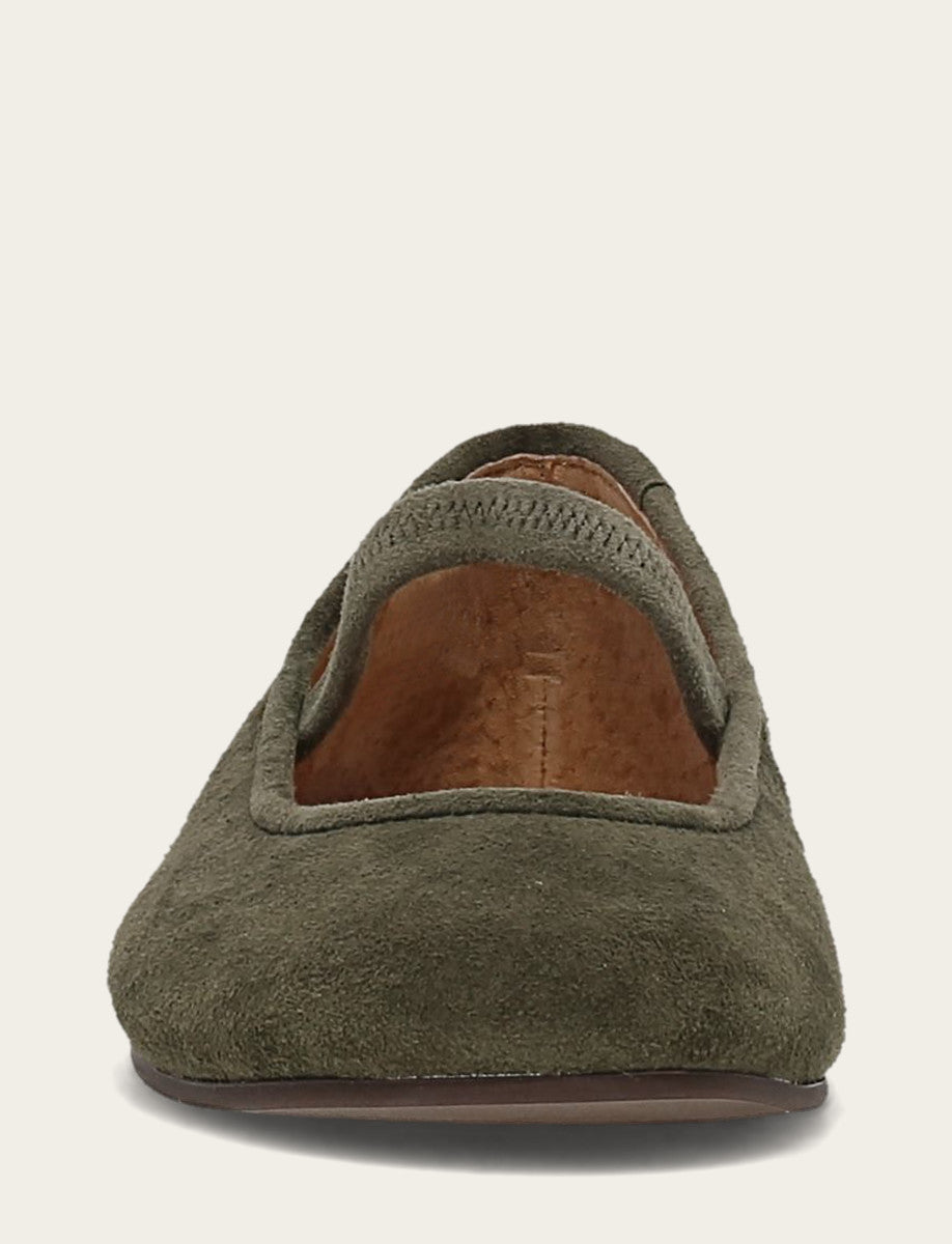 Women's Dark Olive Emma Elastic Mary Jane Shoe Frye Discount