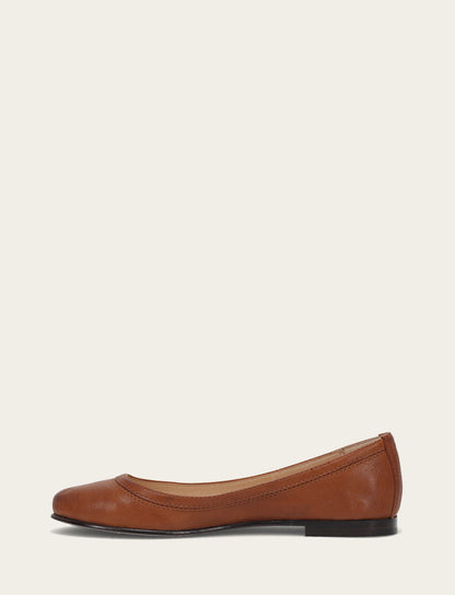 Women's Cognac Carson Ballet Flats Frye Sale