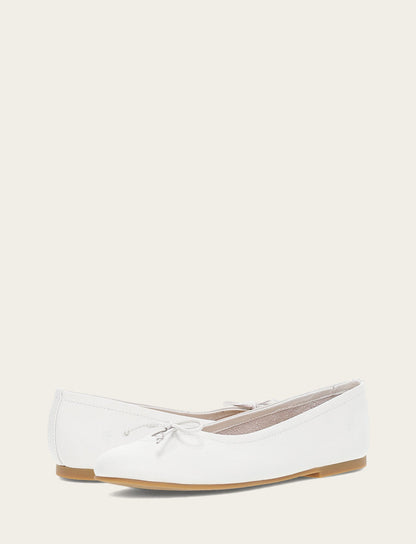 Women's White Emma Ballet Flats Frye On sale