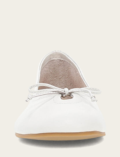 Women's White Emma Ballet Flats Frye On sale