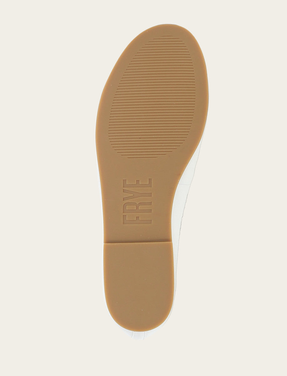 Women's White Emma Ballet Flats Frye On sale