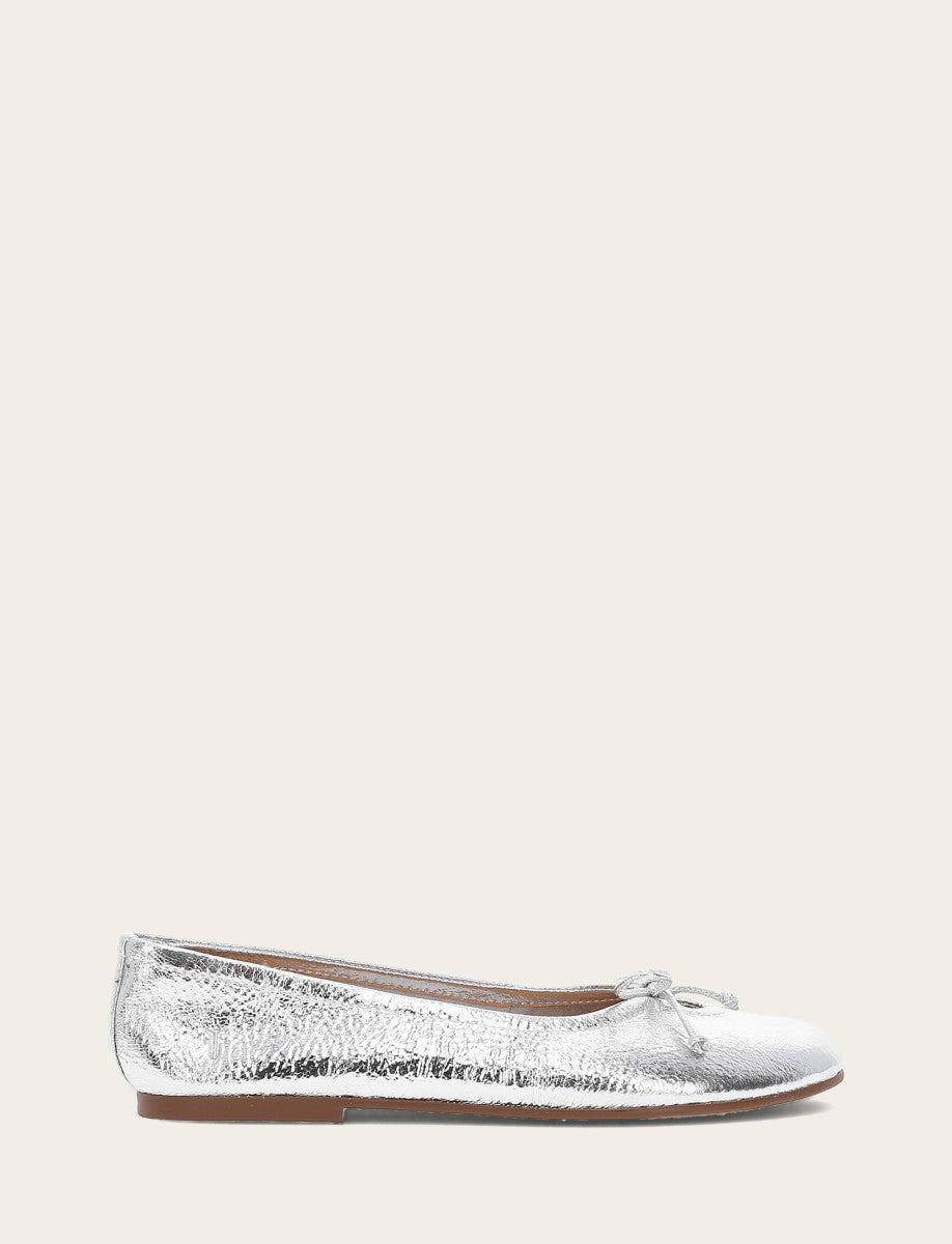 Women's Silver Emma Ballet Shoe Frye Outlet