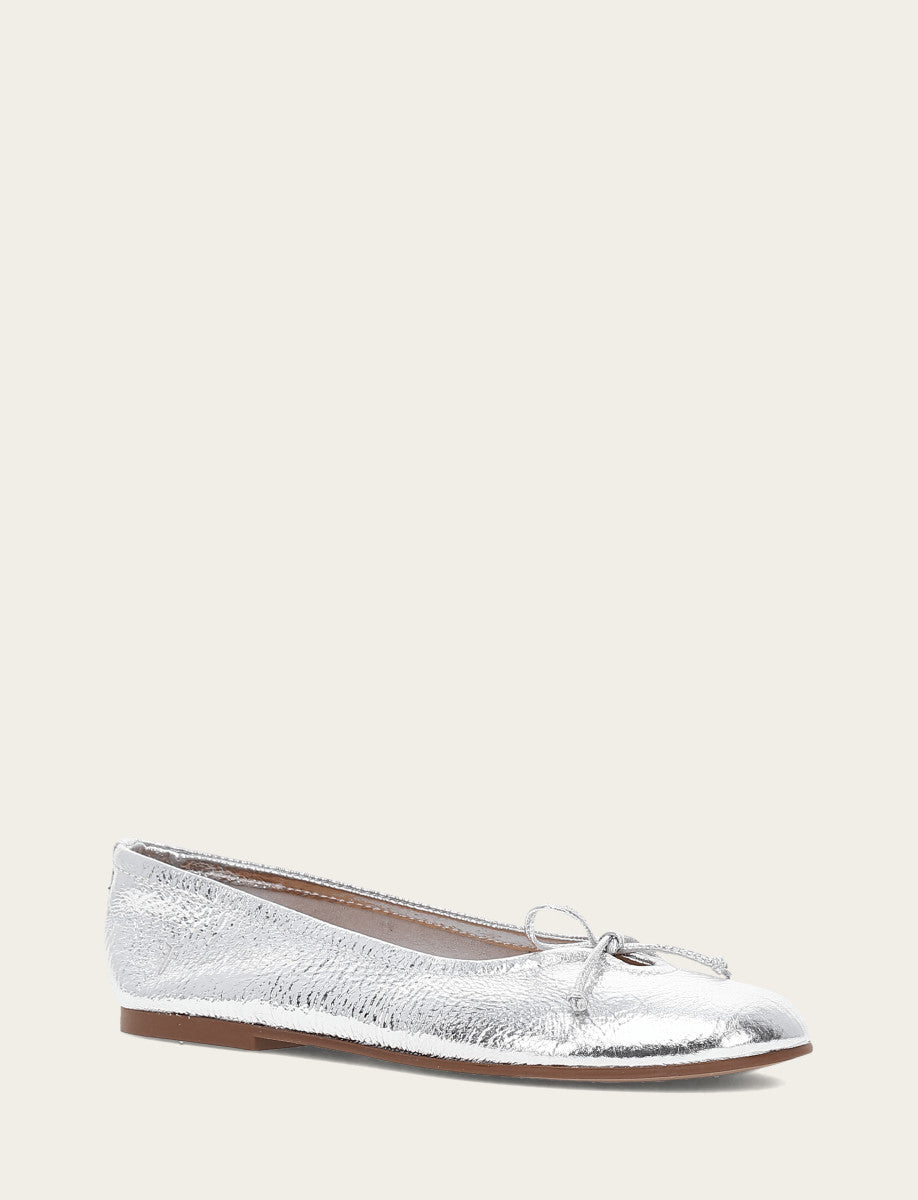 Women's Silver Emma Ballet Shoe Frye Outlet