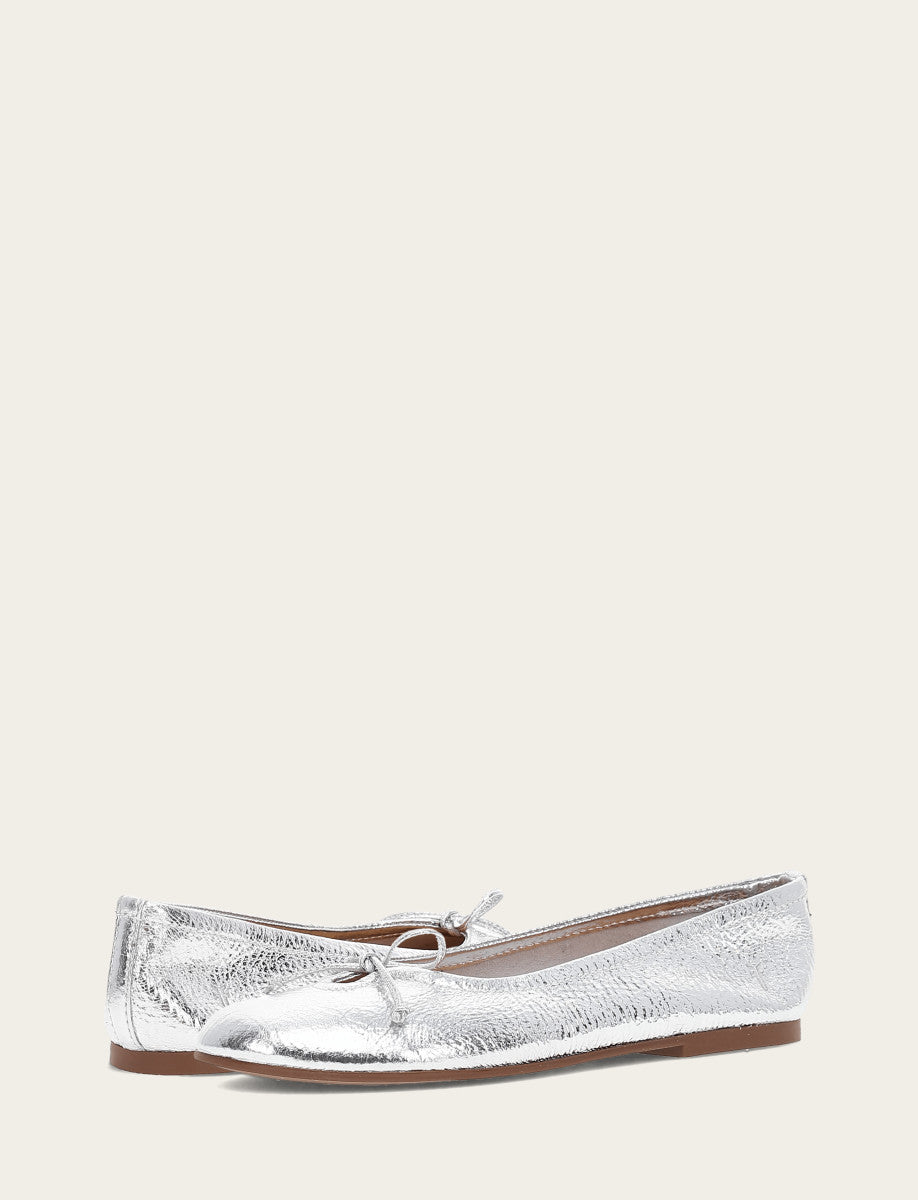 Women's Silver Emma Ballet Shoe Frye Outlet