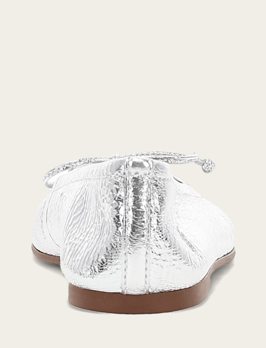 Women's Silver Emma Ballet Shoe Frye Outlet