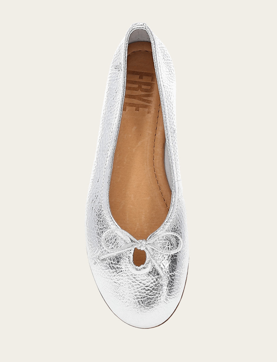 Women's Silver Emma Ballet Shoe Frye Outlet