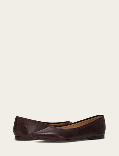 Women's Cherry Lacquer Heather Ballet Shoe Frye us