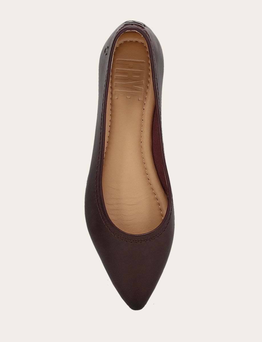 Women's Cherry Lacquer Heather Ballet Shoe Frye us
