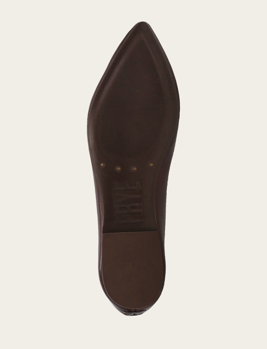 Women's Cherry Lacquer Heather Ballet Shoe Frye us