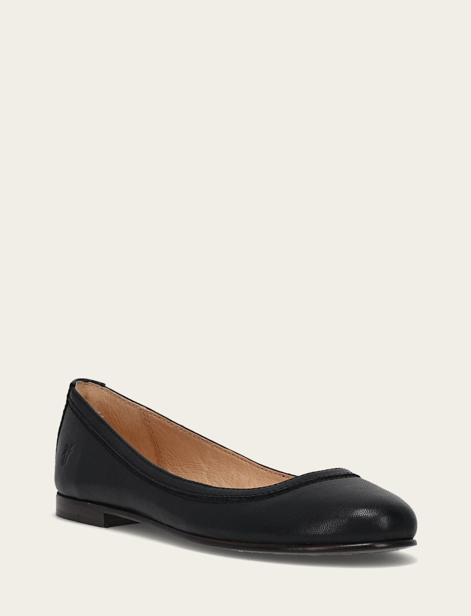 Women's Black Carson Ballet Flats Frye Online