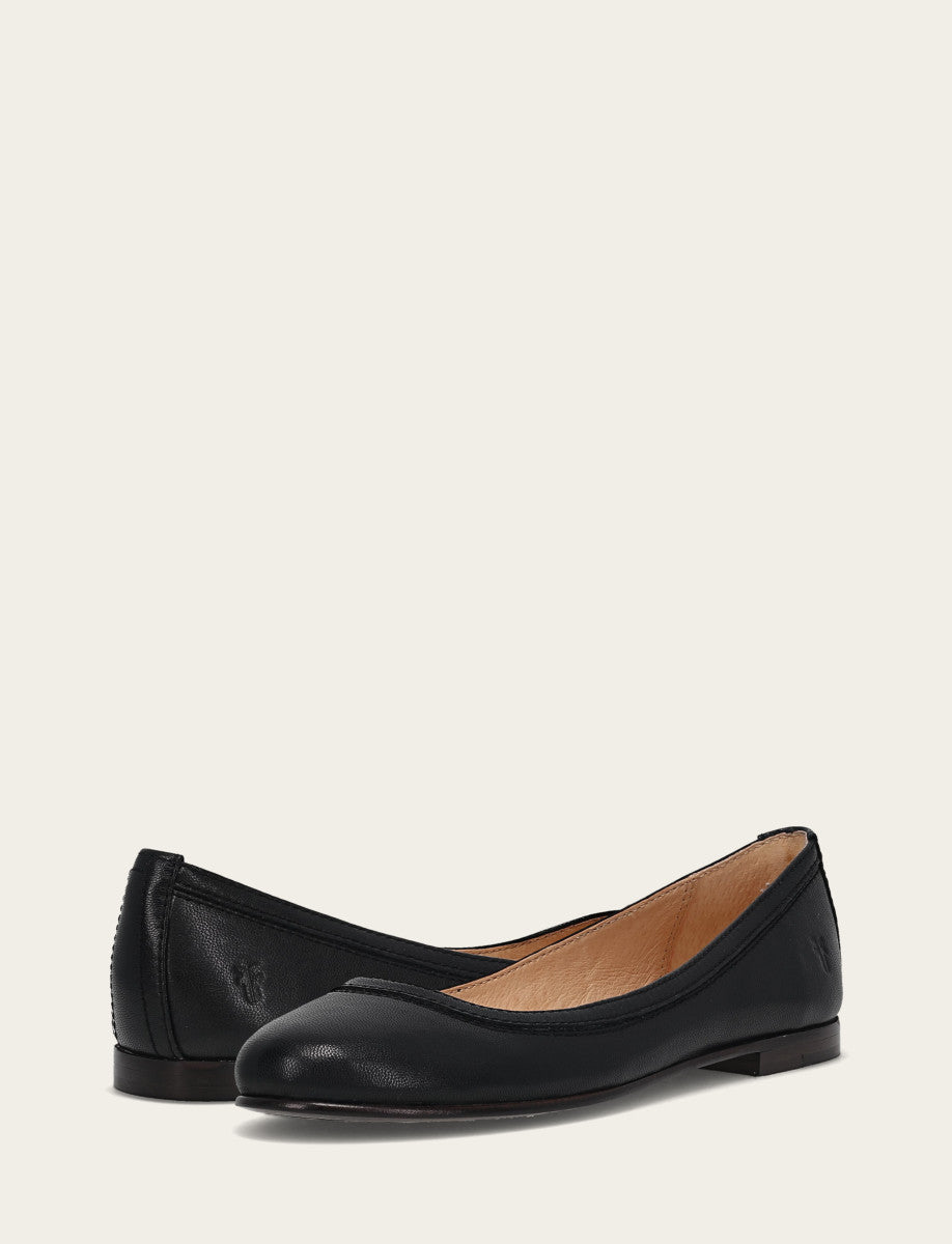 Women's Black Carson Ballet Flats Frye Online