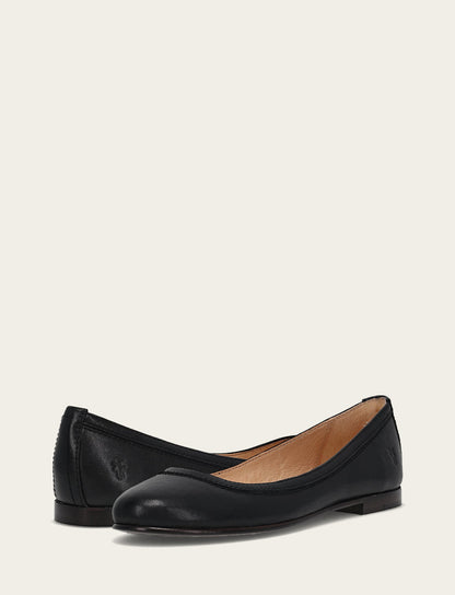 Women's Black Carson Ballet Flats Frye Online