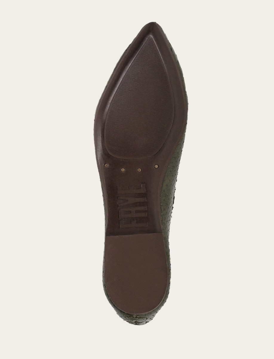 Women's Dark Olive Heather Ballet Shoe Frye Discount