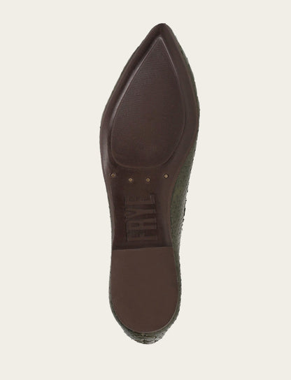 Women's Dark Olive Heather Ballet Shoe Frye Discount