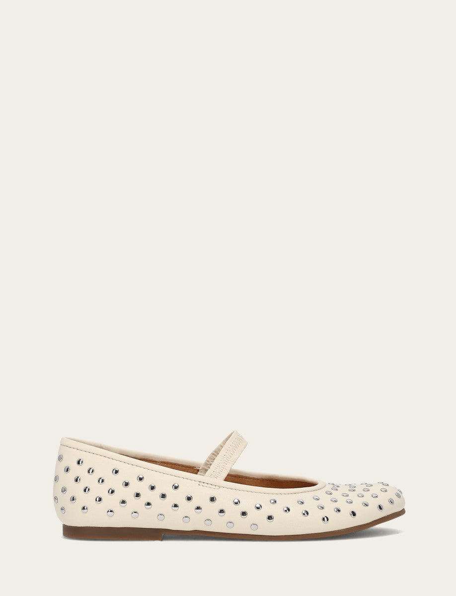 Women's Ecru Emma Studded Mary Jane Shoe Frye Sale
