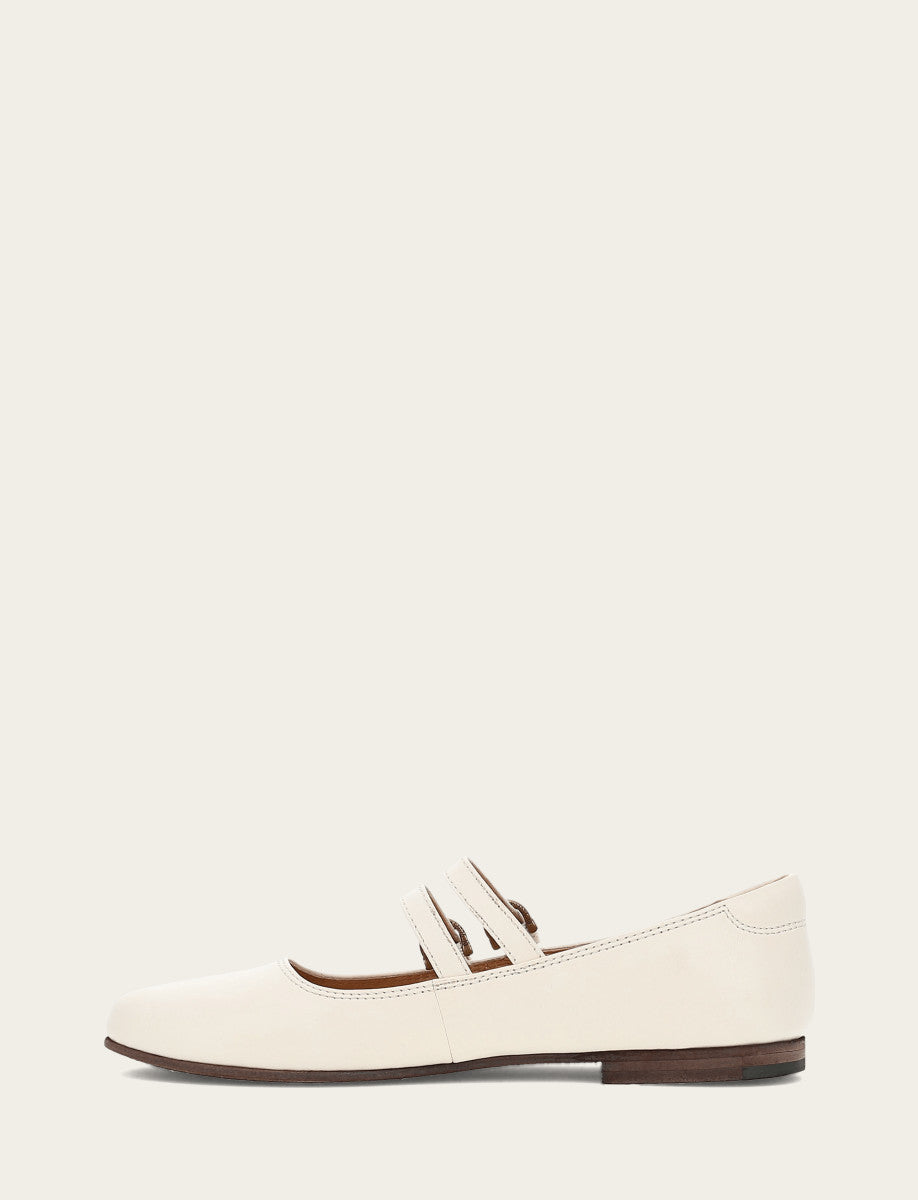Women's Ecru Carson Multi Mary Jane Shoe Frye Outlet