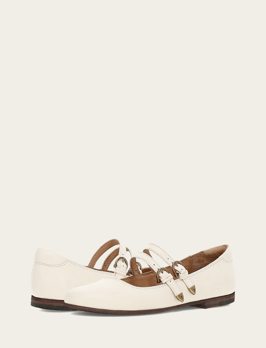 Women's Ecru Carson Multi Mary Jane Shoe Frye Outlet