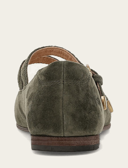 Women's Dark Olive Carson Multi Mary Jane Shoe Frye us