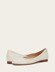 Women's White Carson Ballet Flats Frye Online
