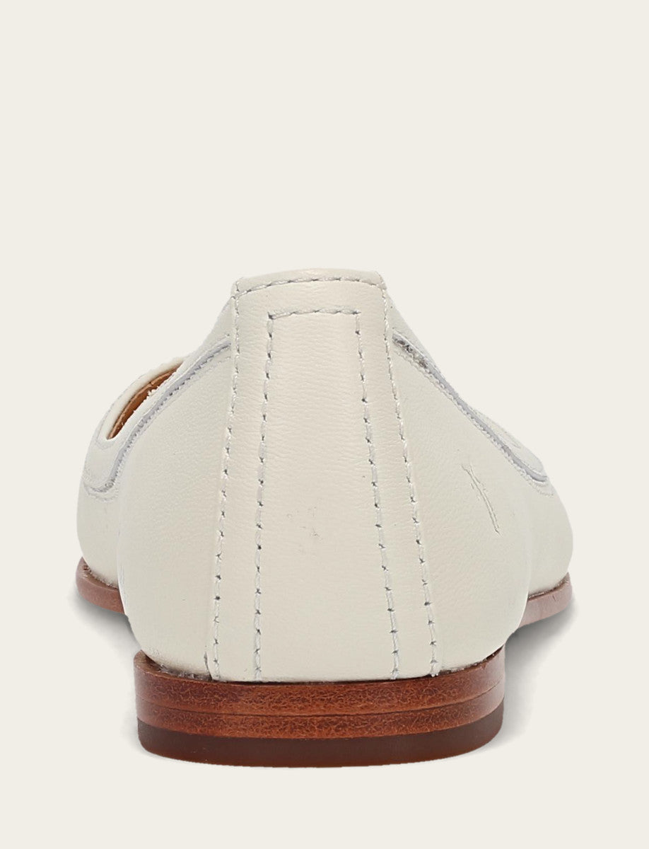 Women's White Carson Ballet Flats Frye Online