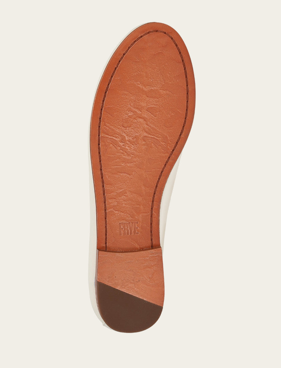 Women's White Carson Ballet Flats Frye Online