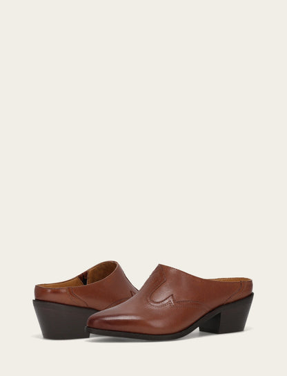 Women's Brown Luna Mule Frye On sale
