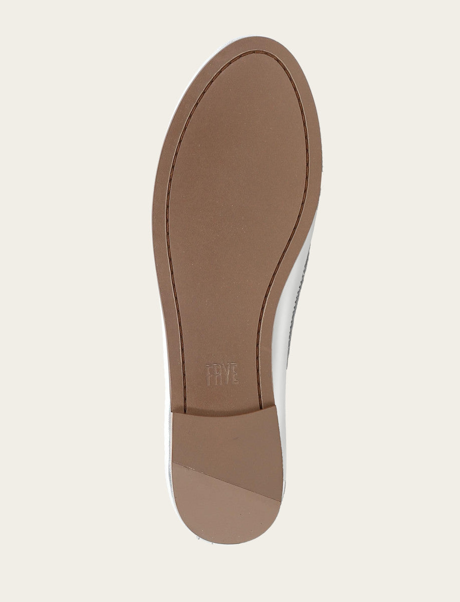 Women's Silver Carson Logo Ballet Flats Frye On sale
