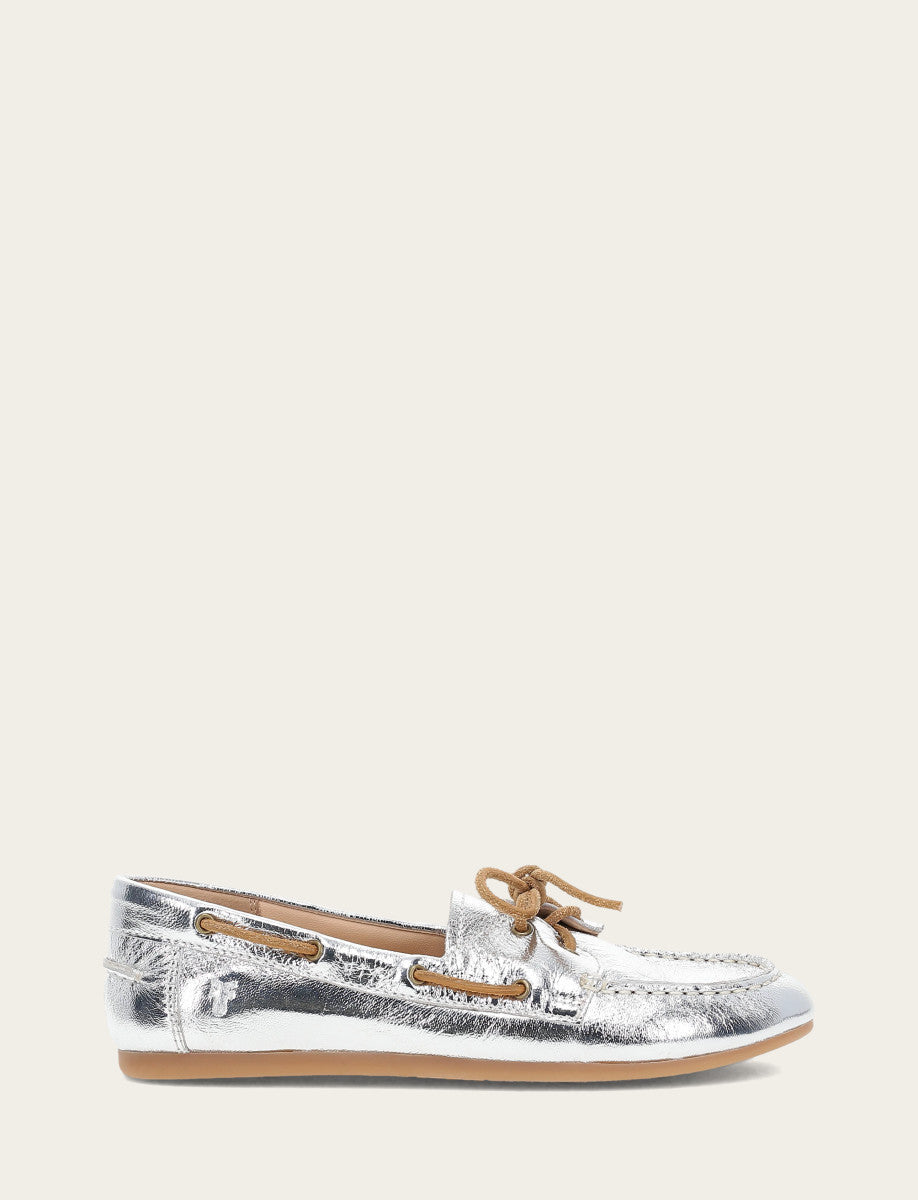 Women's Silver Naya Boat Shoes Frye Outlet