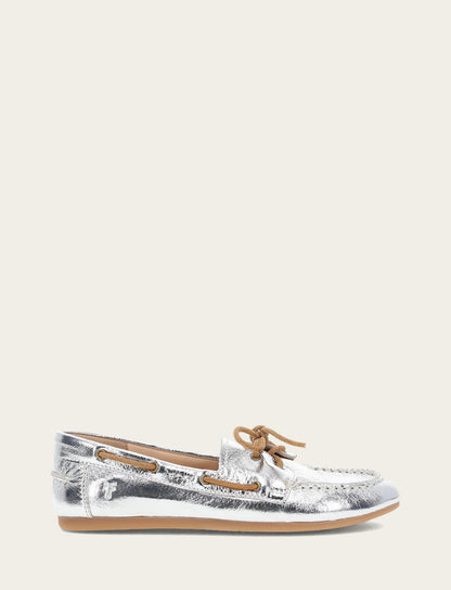 Women's Silver Naya Boat Shoes Frye Outlet