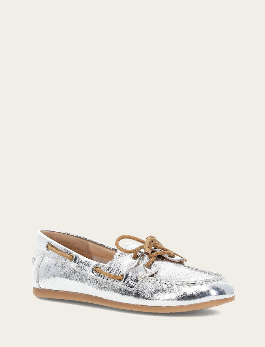 Women's Silver Naya Boat Shoes Frye Outlet
